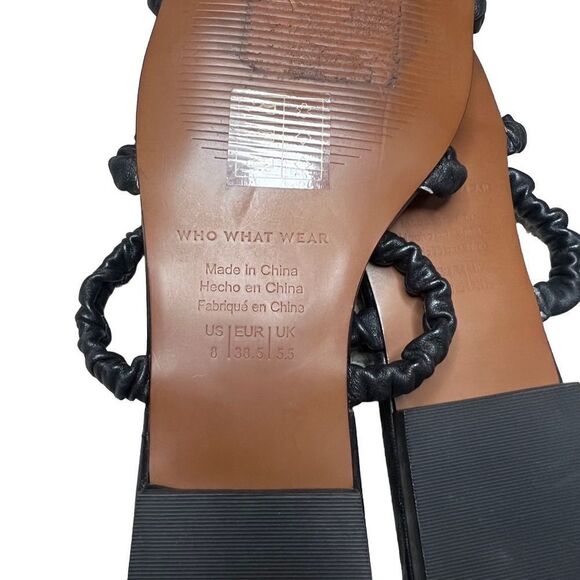 NWOT Who What Wear Zela Square toe sandal size 8 - Picture 4 of 6